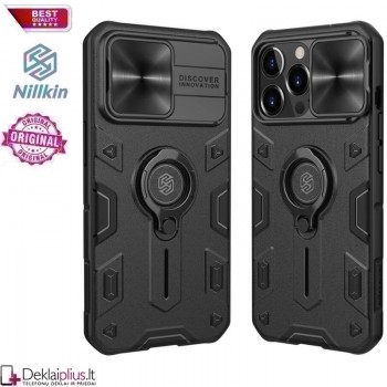 Nillkin Camshield Armor dėklas - juodas (Apple Iphone 13 Pro Max)   